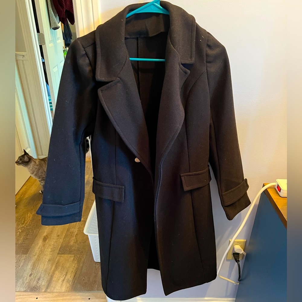 Size women’s medium SHEIN trench coat jacket.
